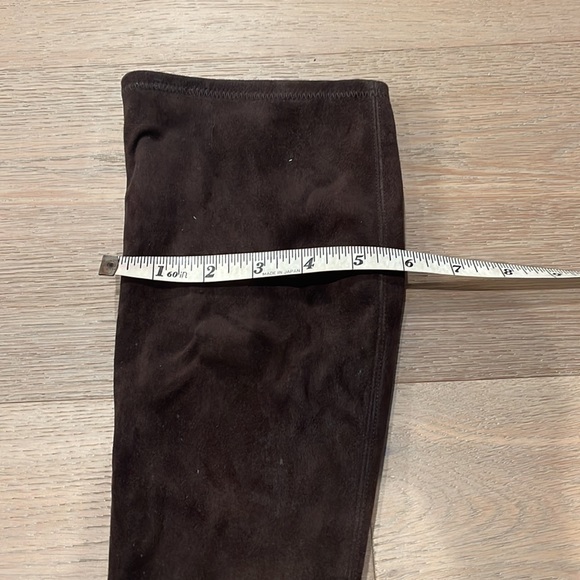 Stuart Weitzman Brown Suede Pull On Boots - Picture 4 of 5